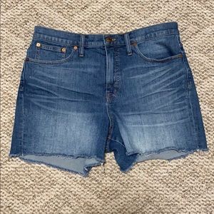 Madewell High Rise Denim Shorts